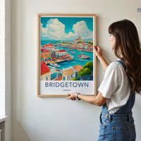 Bridgetown Poster - Barbados Wall Art
