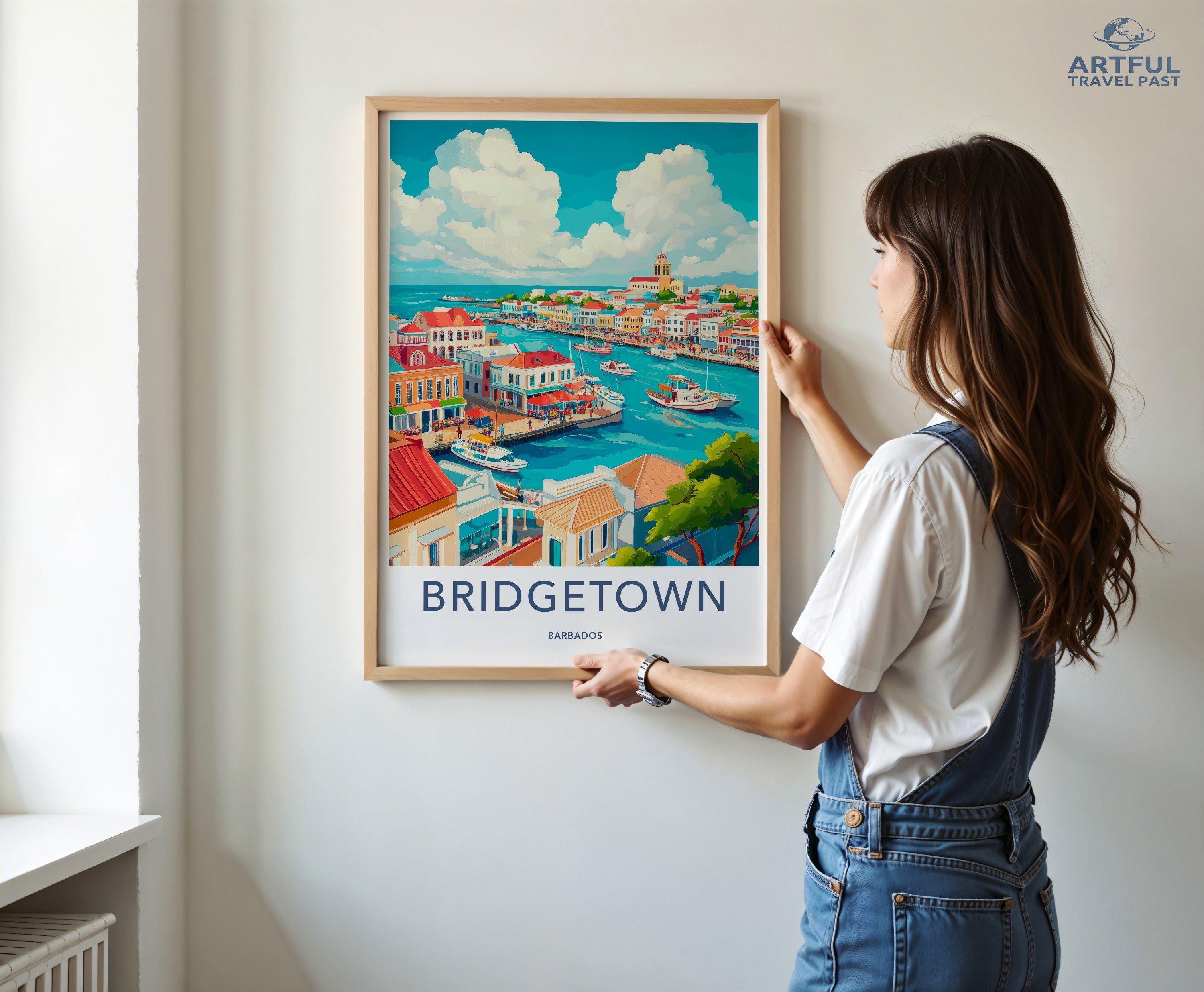 Bridgetown Poster - Barbados Wall Art