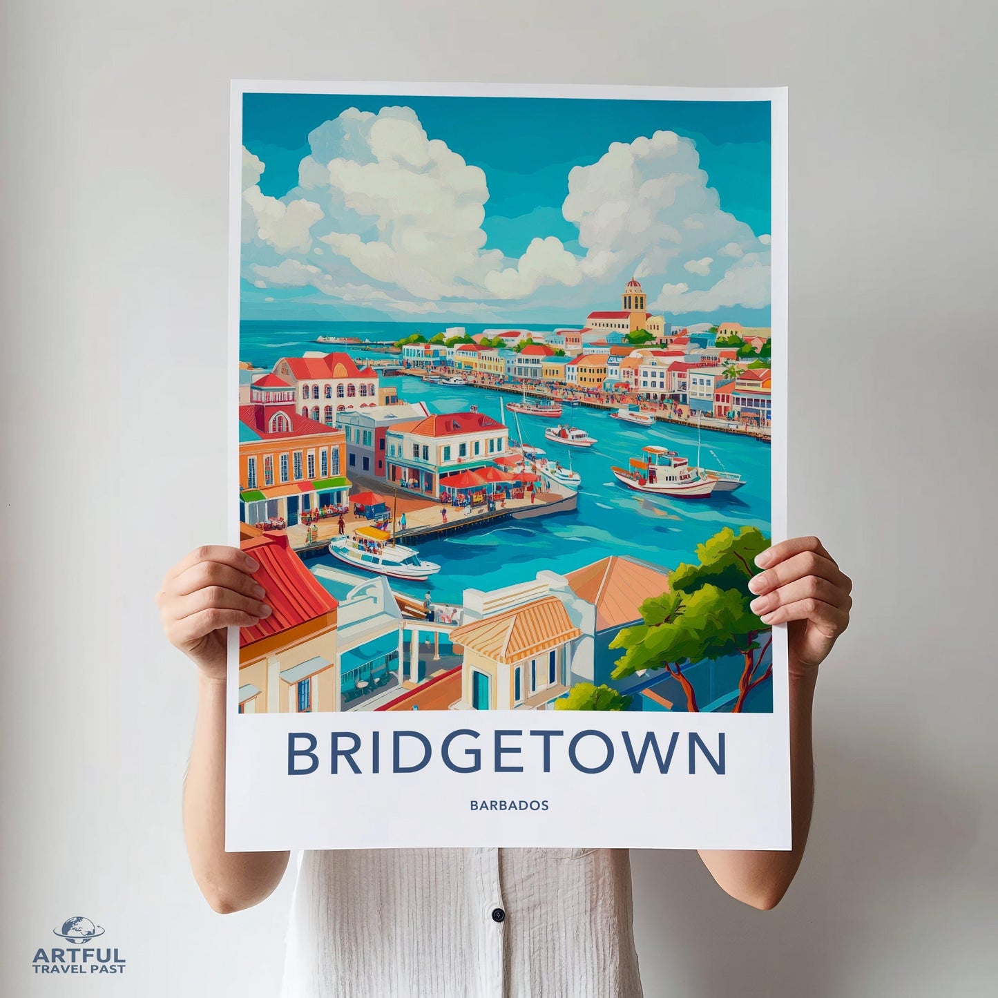 Bridgetown Poster - Barbados Wall Art