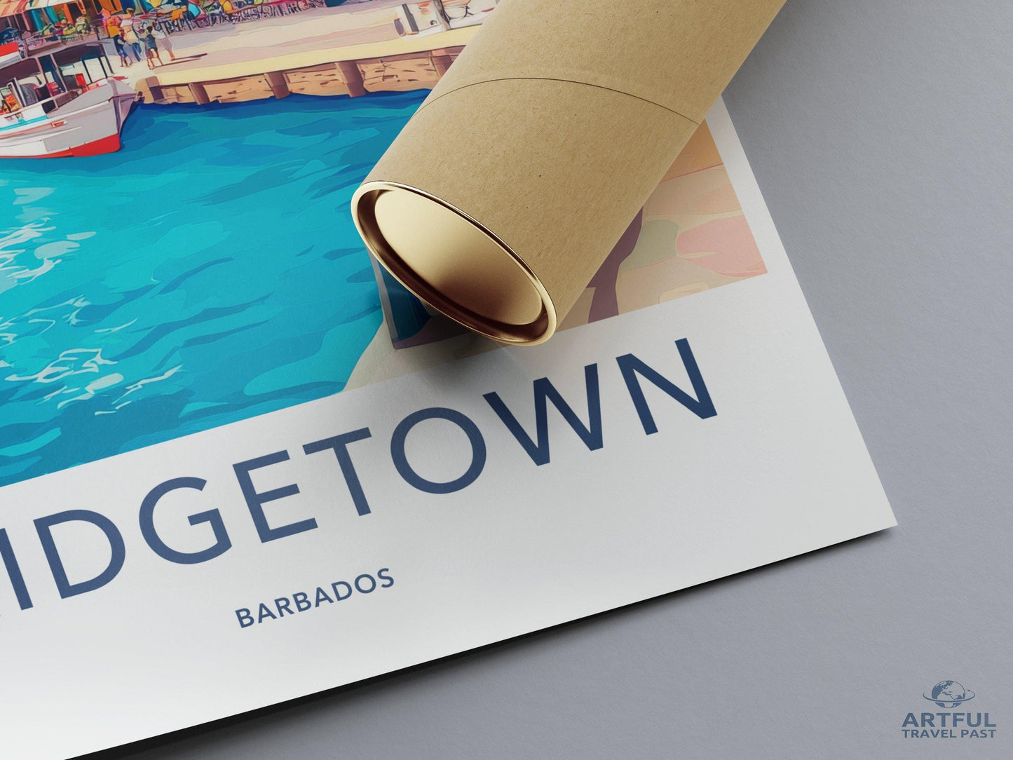 Bridgetown Poster - Barbados Wall Art