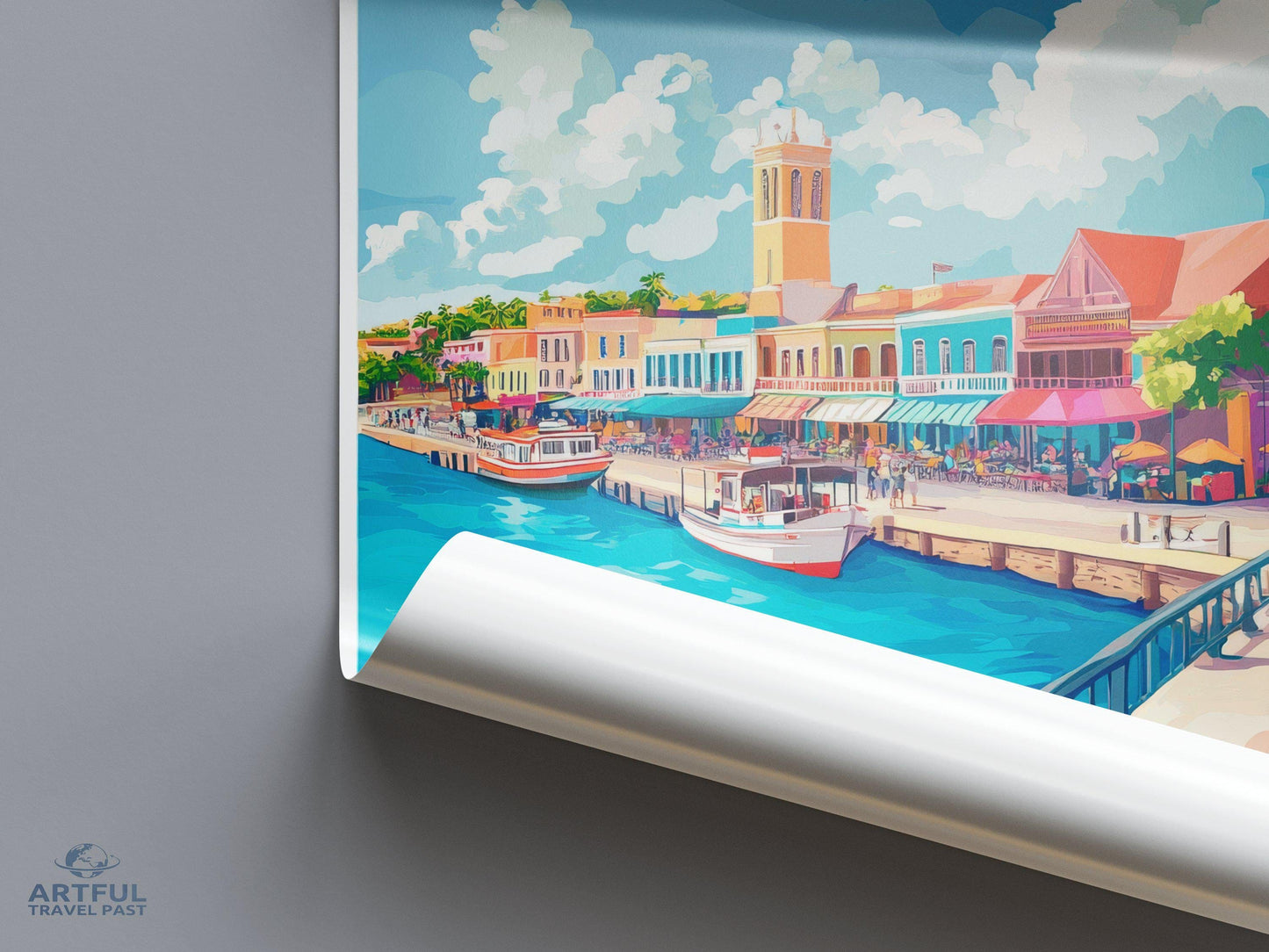 Bridgetown Poster - Barbados Wall Art