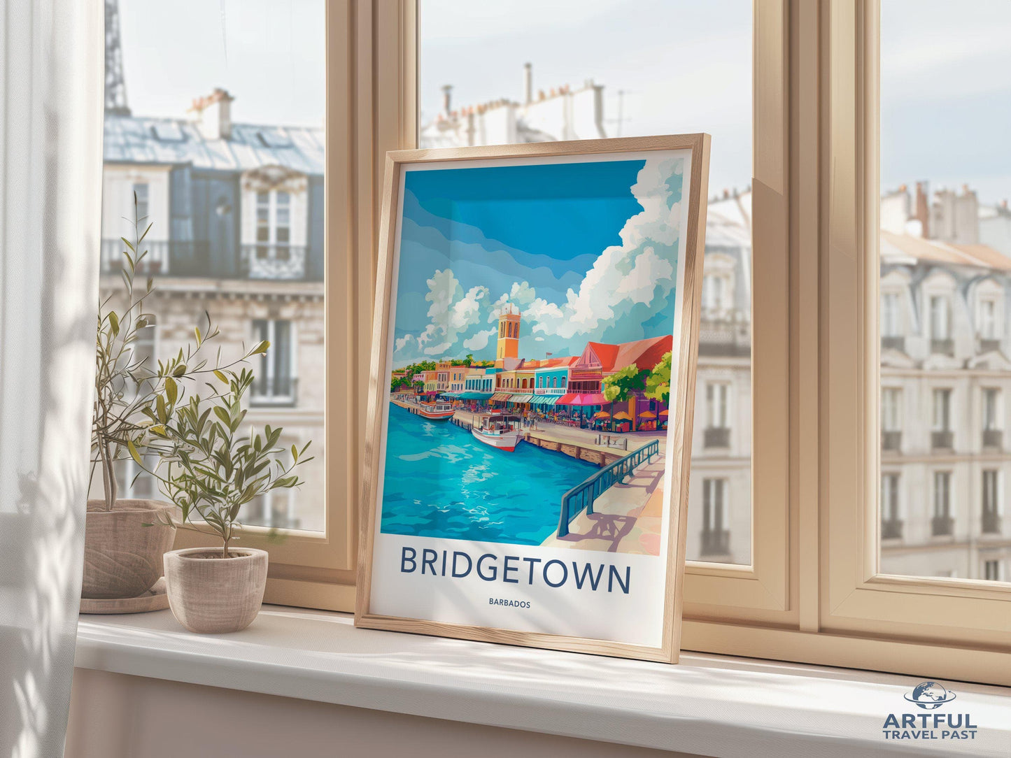 Bridgetown Poster - Barbados Wall Art