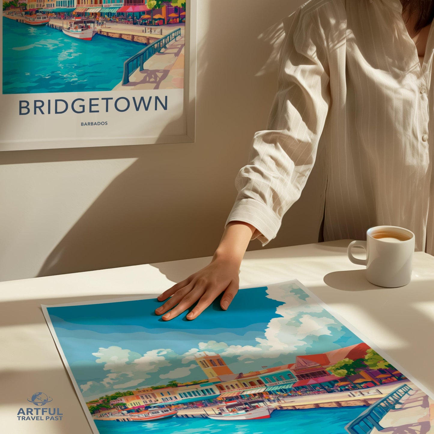 Bridgetown Poster - Barbados Wall Art