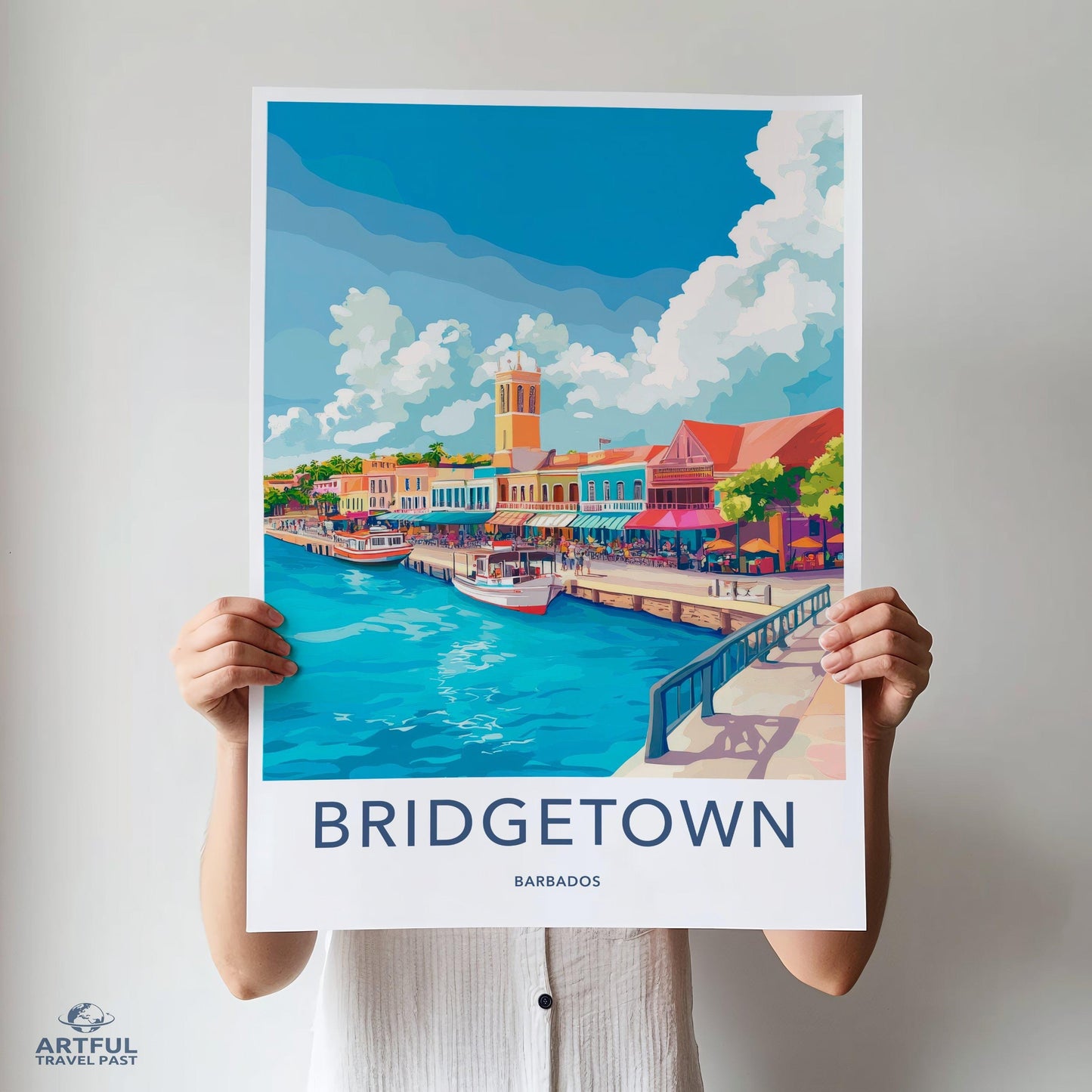 Bridgetown Poster - Barbados Wall Art