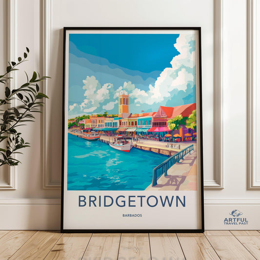 Bridgetown Poster - Barbados Wall Art