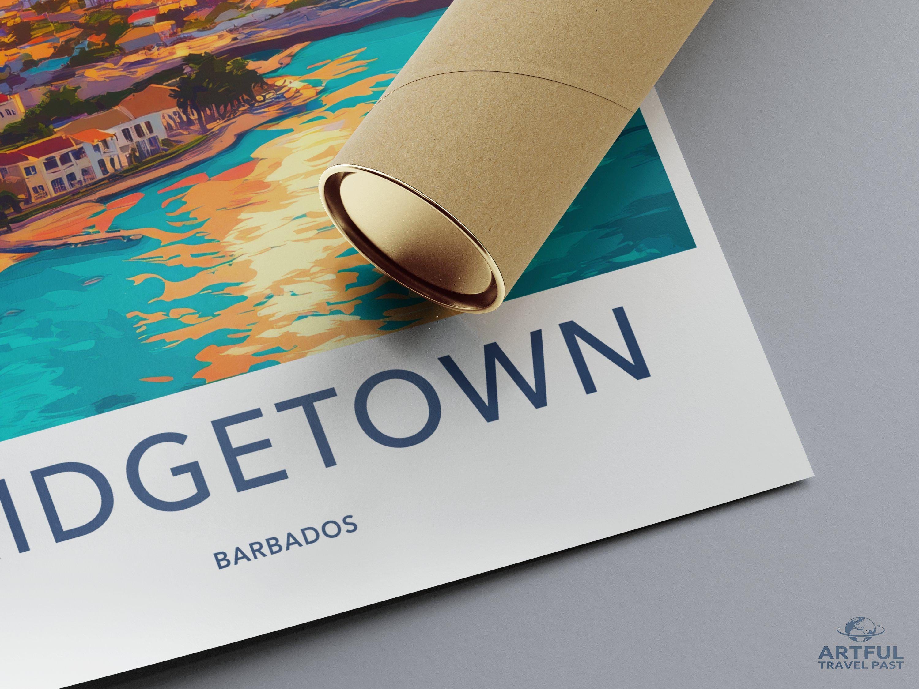 Bridgetown Poster - Barbados Wall Art