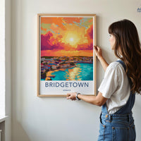 Bridgetown Poster - Barbados Wall Art