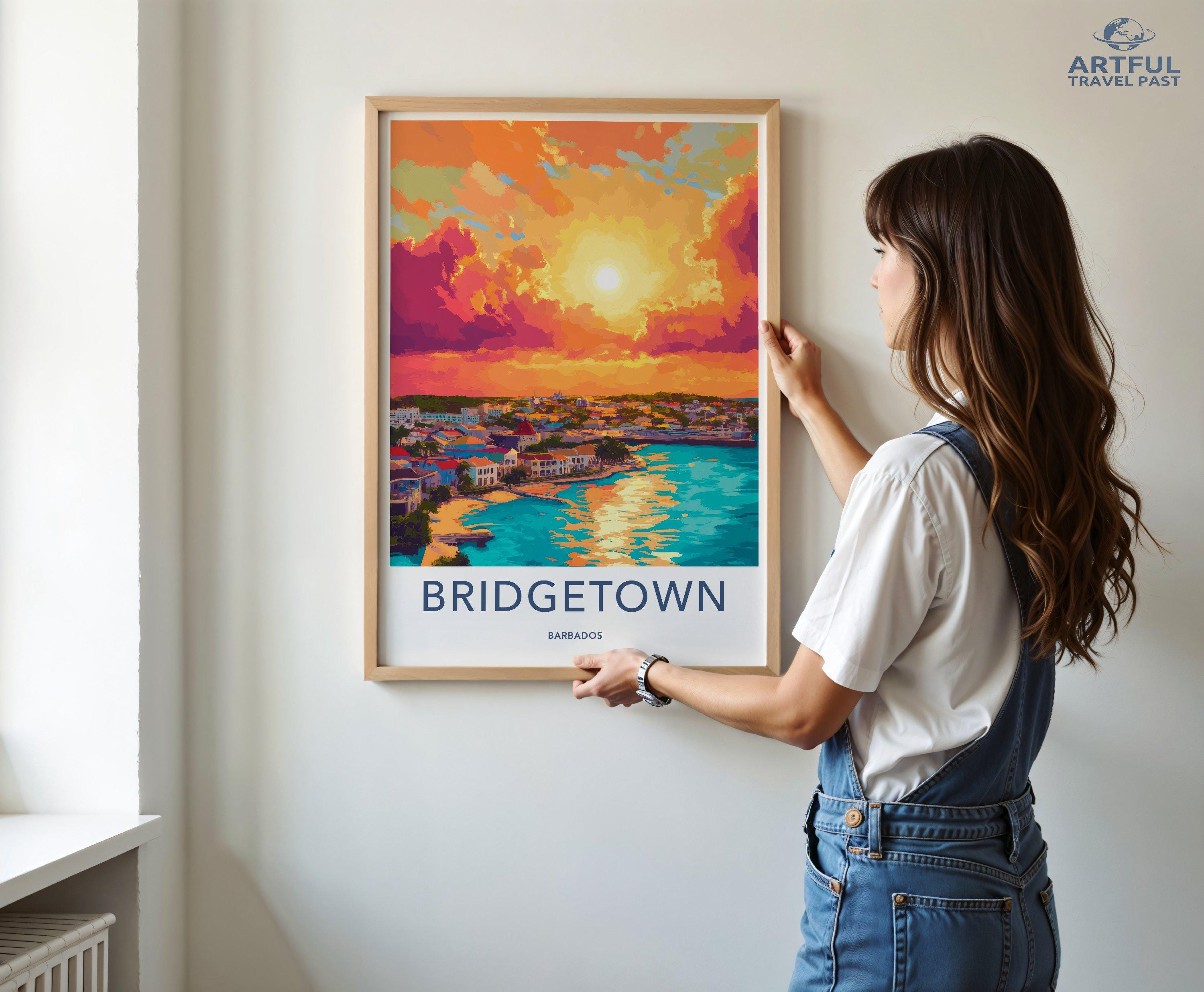 Bridgetown Poster - Barbados Wall Art