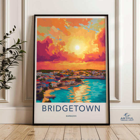 Bridgetown Poster - Barbados Wall Art