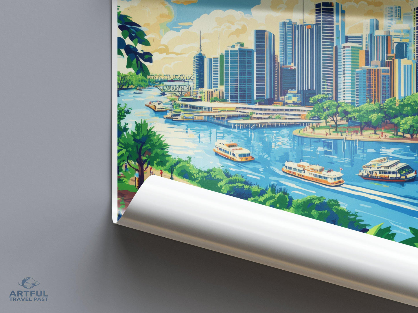 Brisbane Poster - Australia Wall Art