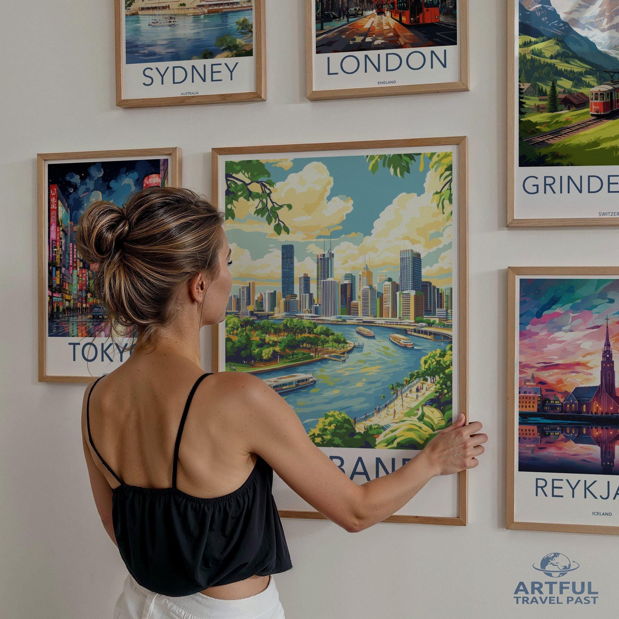 Brisbane Poster - Australia Wall Art