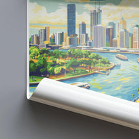 Brisbane Poster - Australia Wall Art