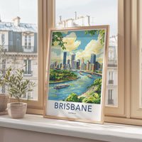 Brisbane Poster - Australia Wall Art