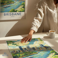 Brisbane Poster - Australia Wall Art