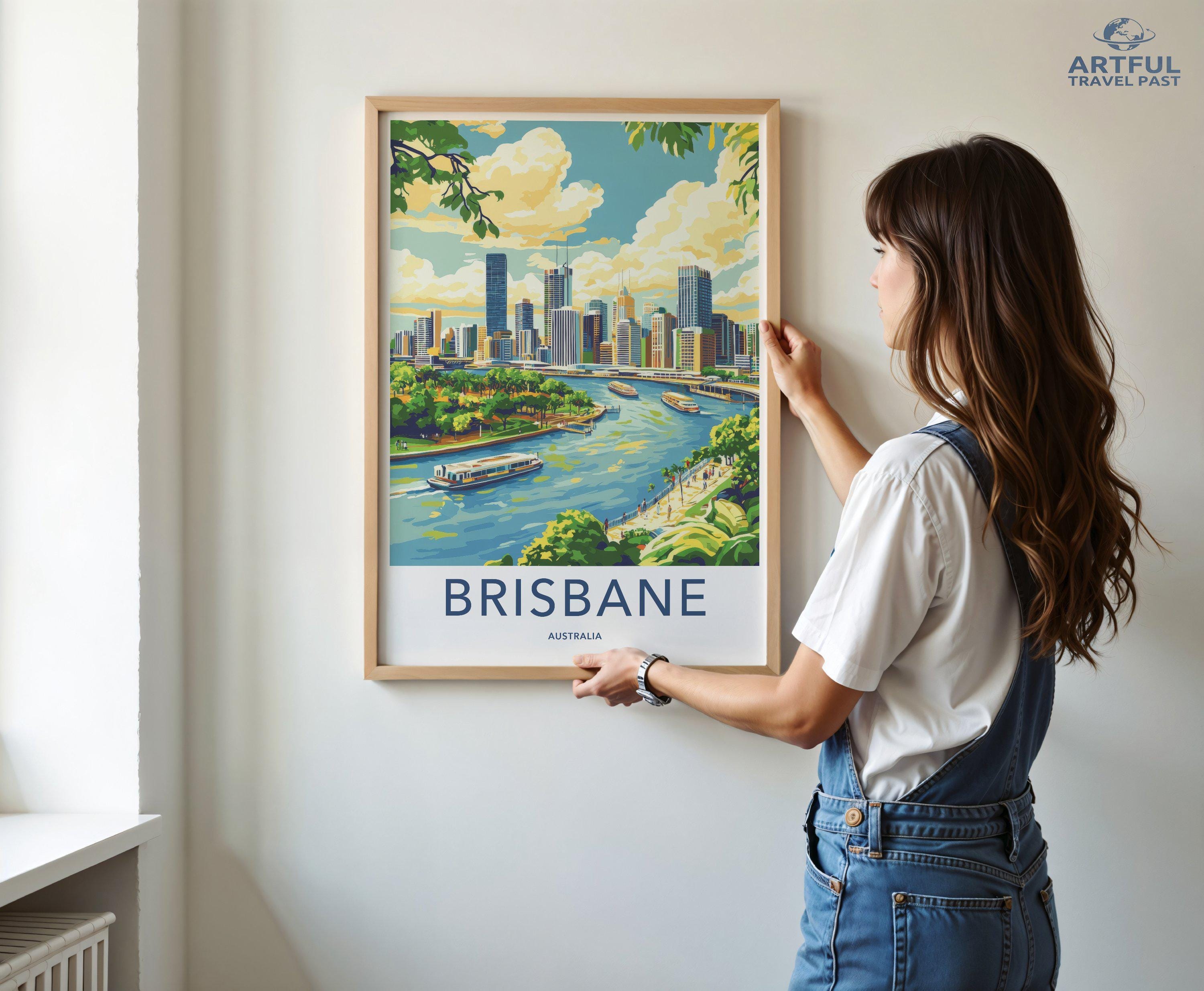 Brisbane Poster - Australia Wall Art