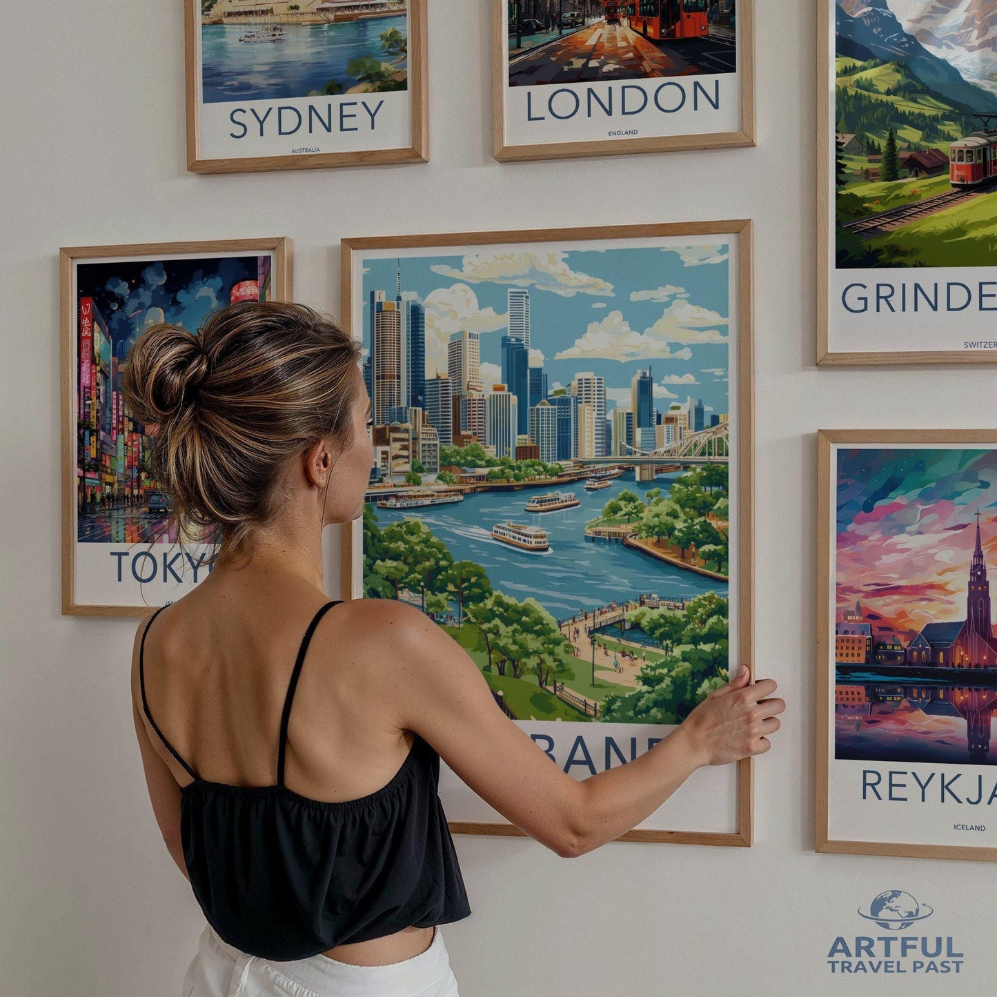 Brisbane Poster - Australia Wall Art