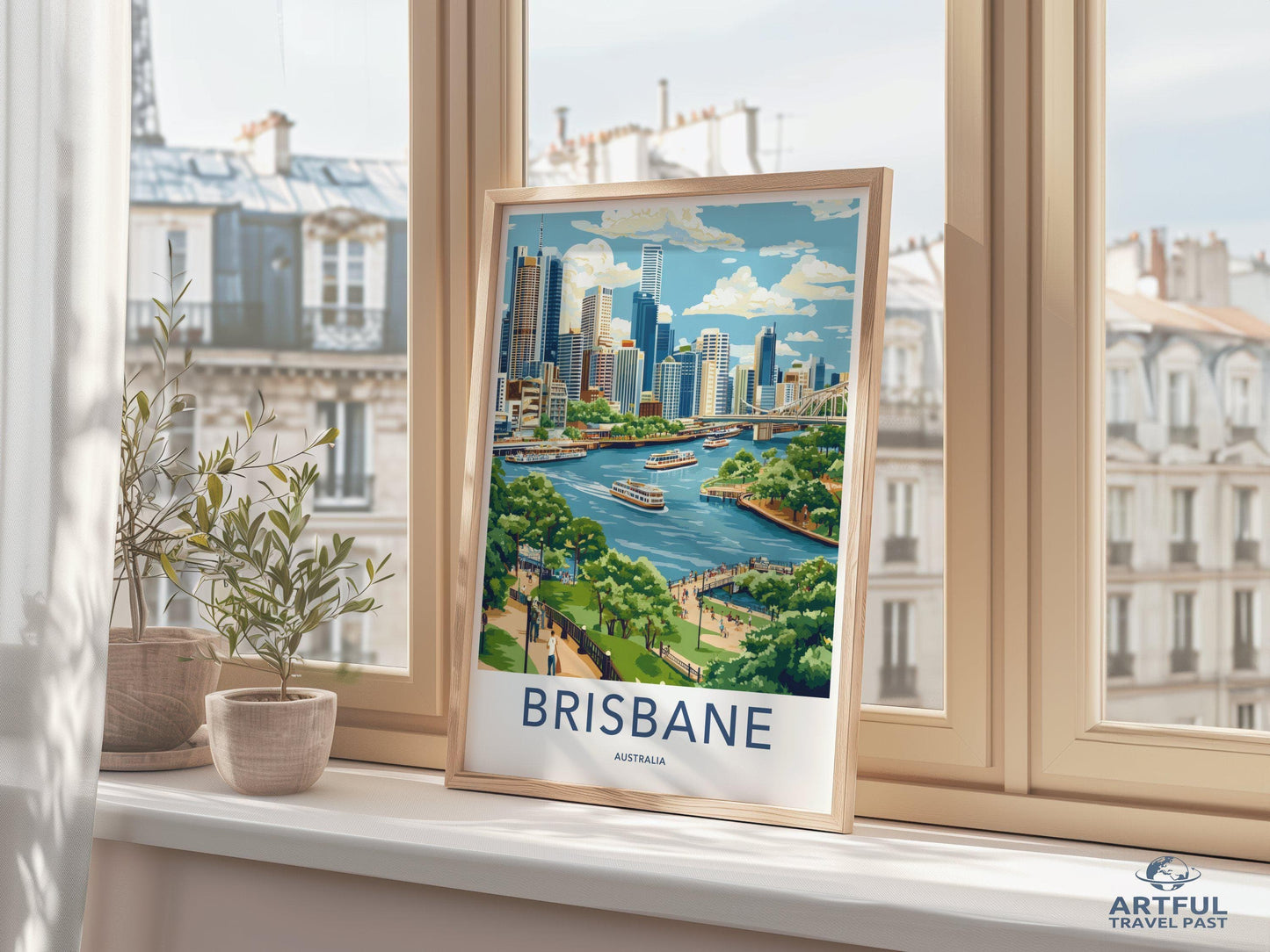 Brisbane Poster - Australia Wall Art