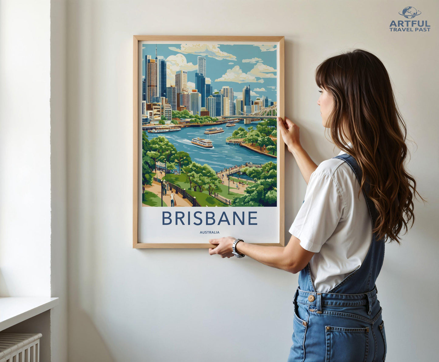 Brisbane Poster - Australia Wall Art