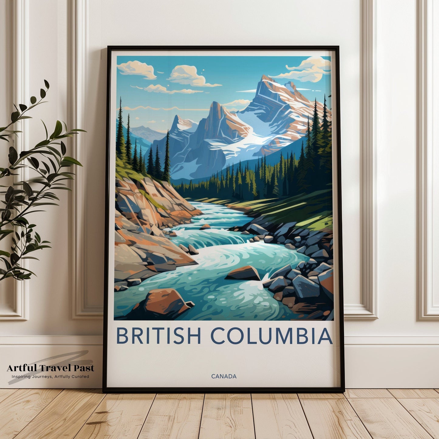 British Columbia Poster | Canada Wall Art | North America Decor