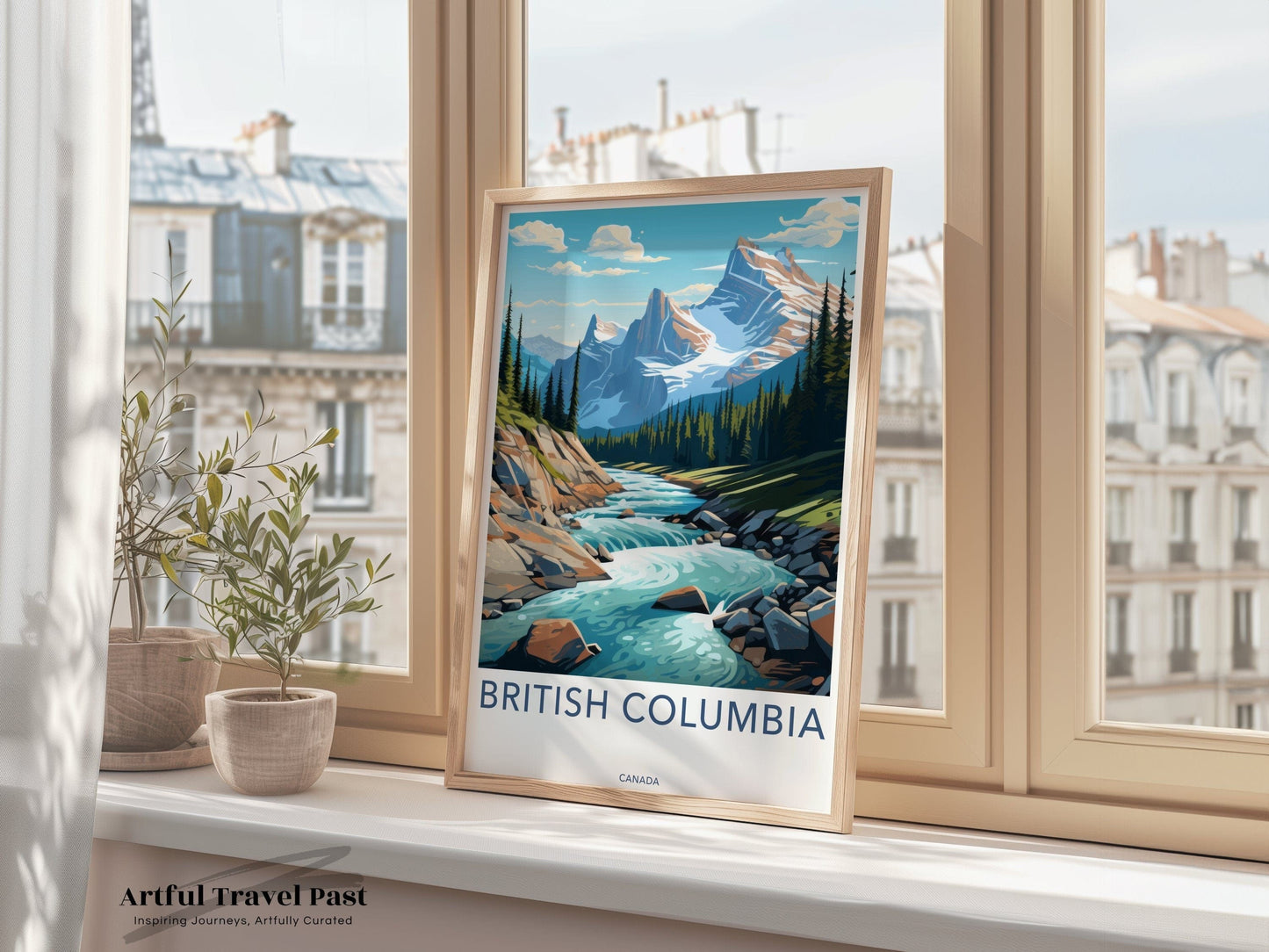 British Columbia Poster | Canada Wall Art | North America Decor