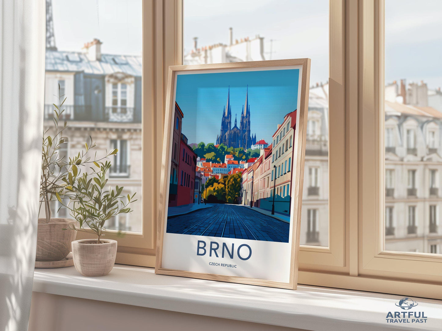 Brno Poster | Czech Republic Wall Art | Eastern Europe Decor