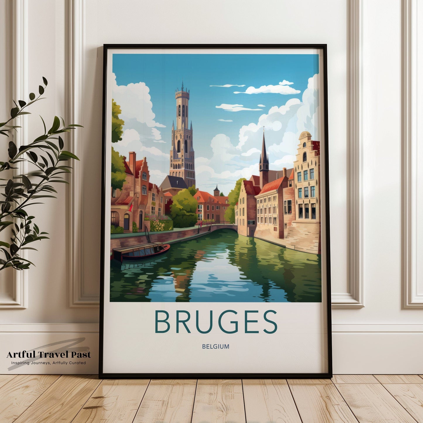 Bruges Poster - Belgium Wall Art