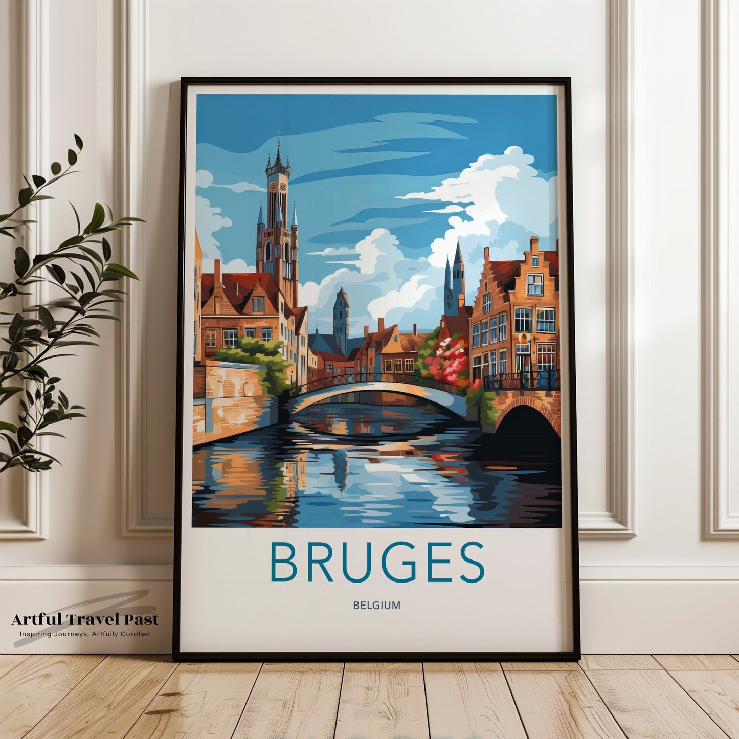 Bruges Poster | Belgium Wall Art | Europe Decor