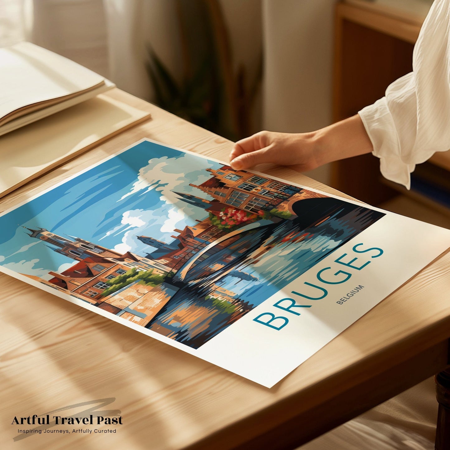 Bruges Poster | Belgium Wall Art | Europe Decor