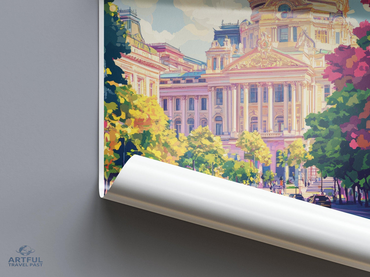 Bucharest Poster | Romania Wall Art | Europe Decor