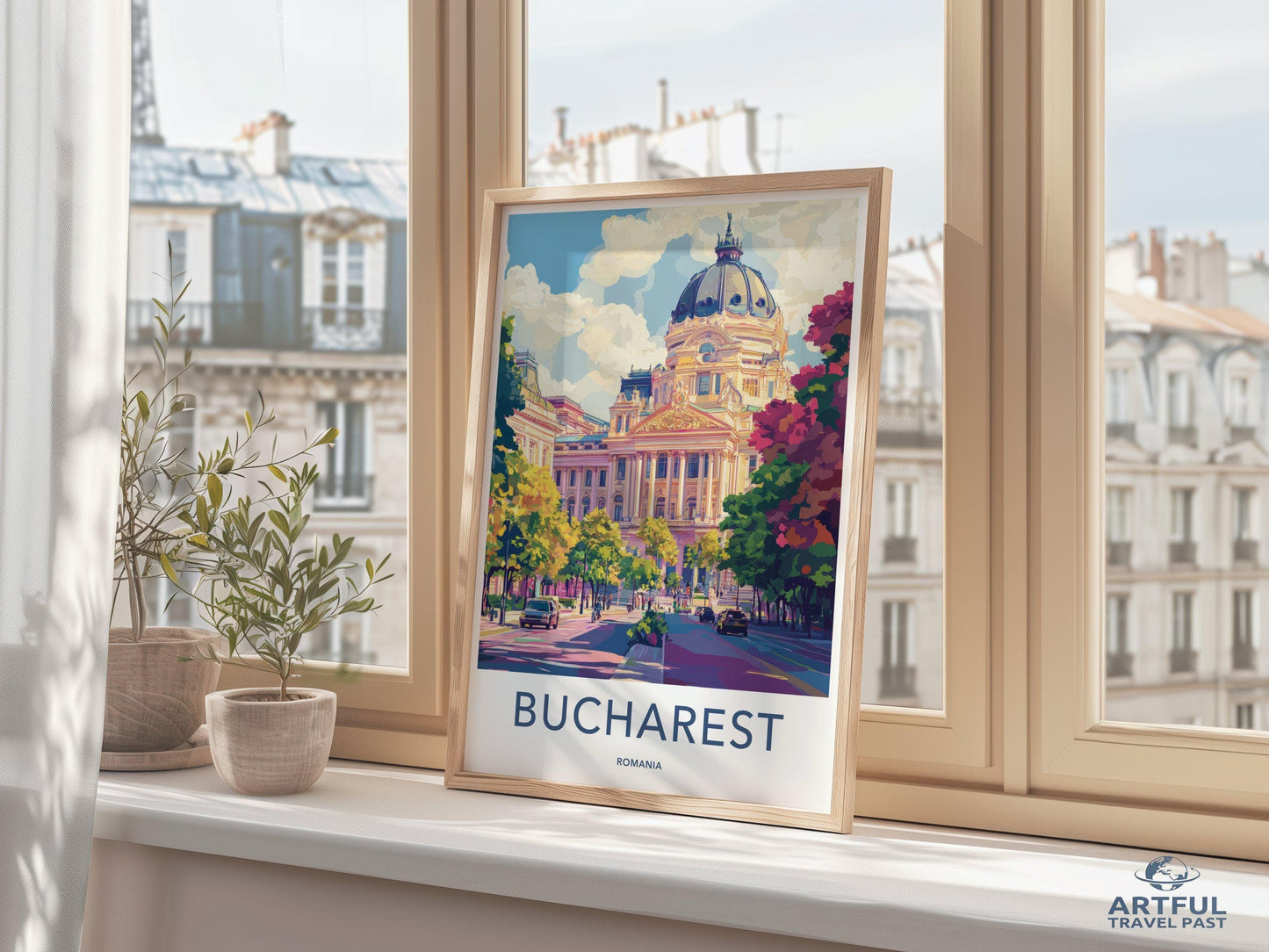 Bucharest Poster | Romania Wall Art | Europe Decor