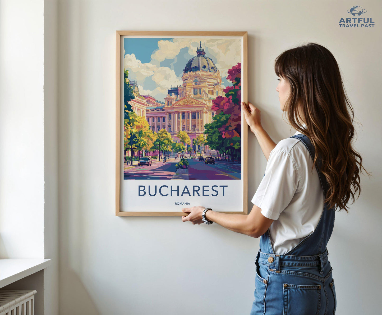 Bucharest Poster | Romania Wall Art | Europe Decor