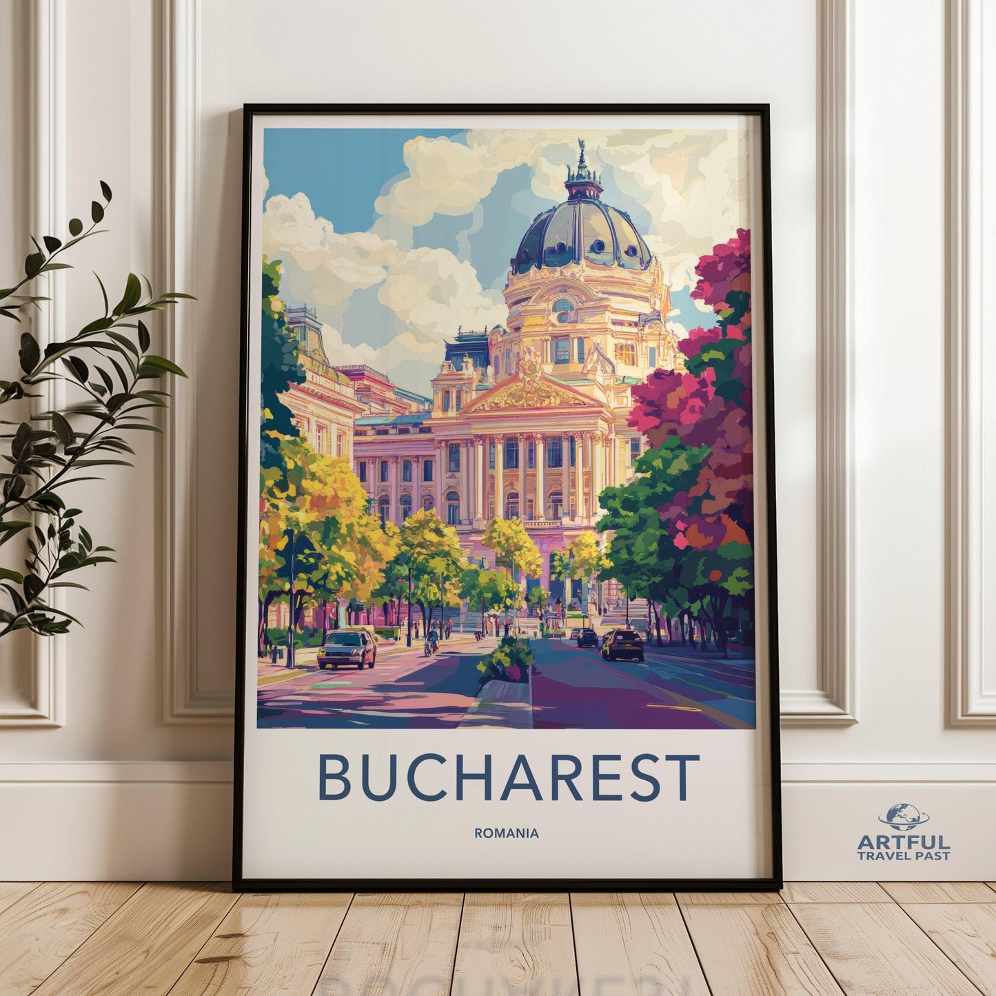 Bucharest Poster | Romania Wall Art | Europe Decor
