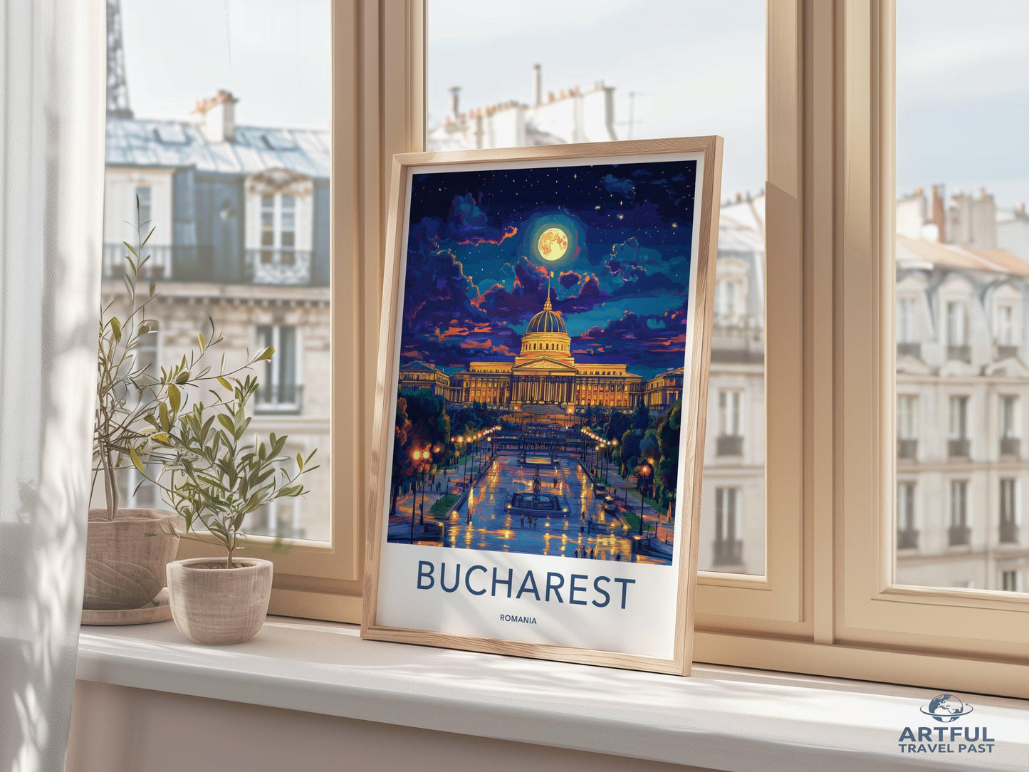 Bucharest Poster | Romania Wall Art | Europe Decor
