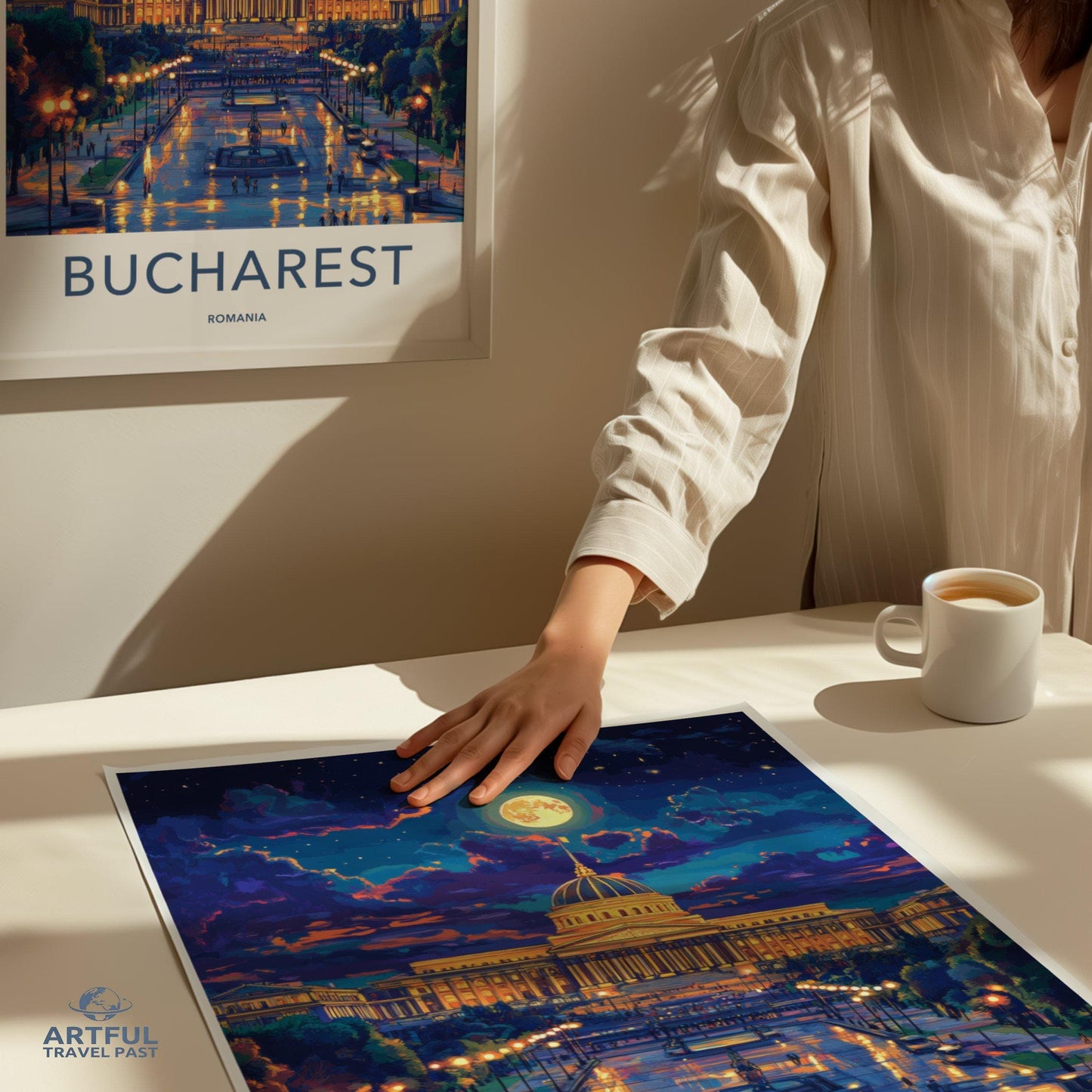 Bucharest Poster | Romania Wall Art | Europe Decor