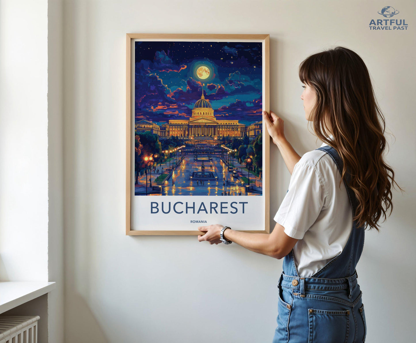 Bucharest Poster | Romania Wall Art | Europe Decor