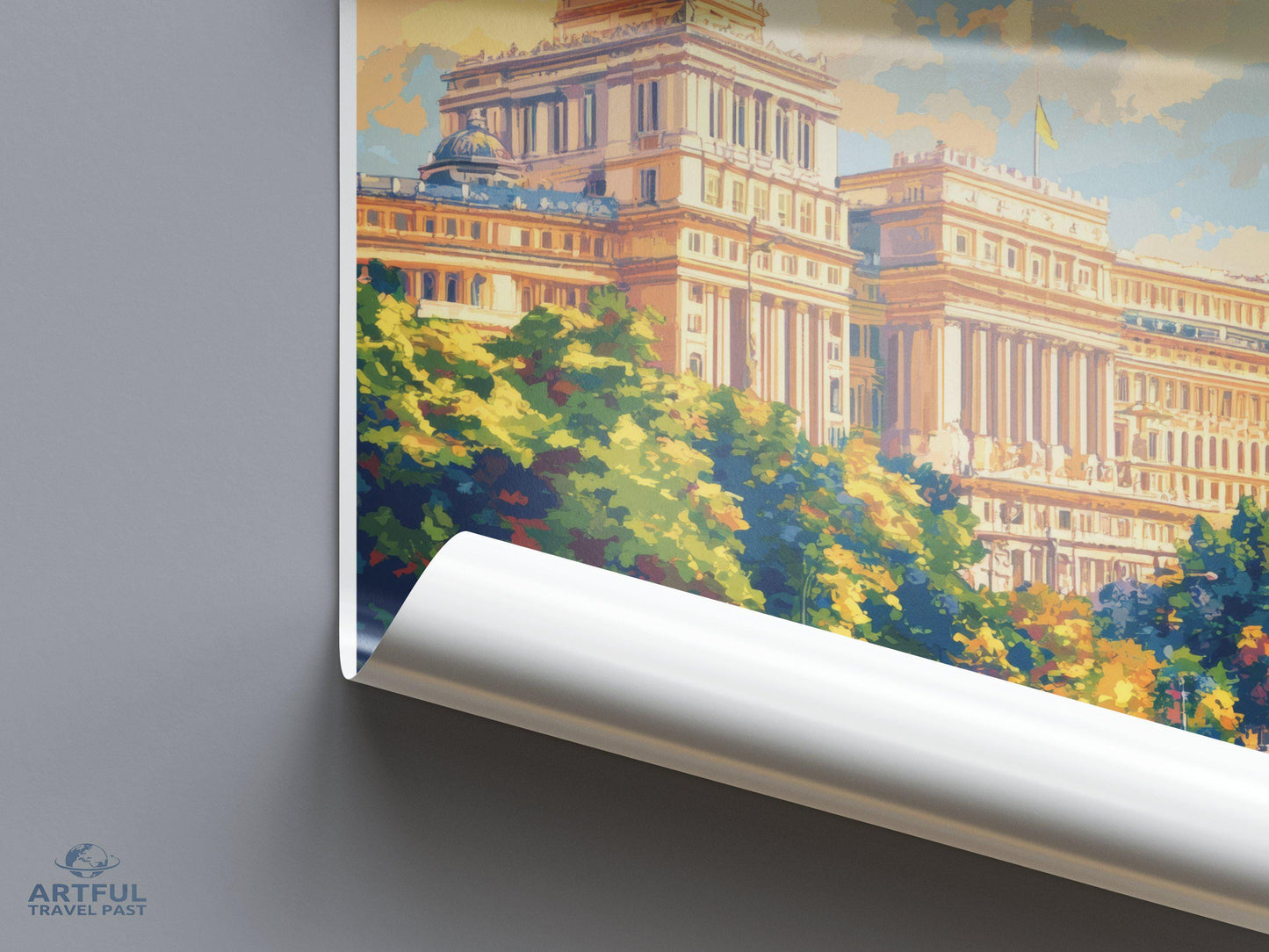 Bucharest Poster | Romania Wall Art | Europe Decor