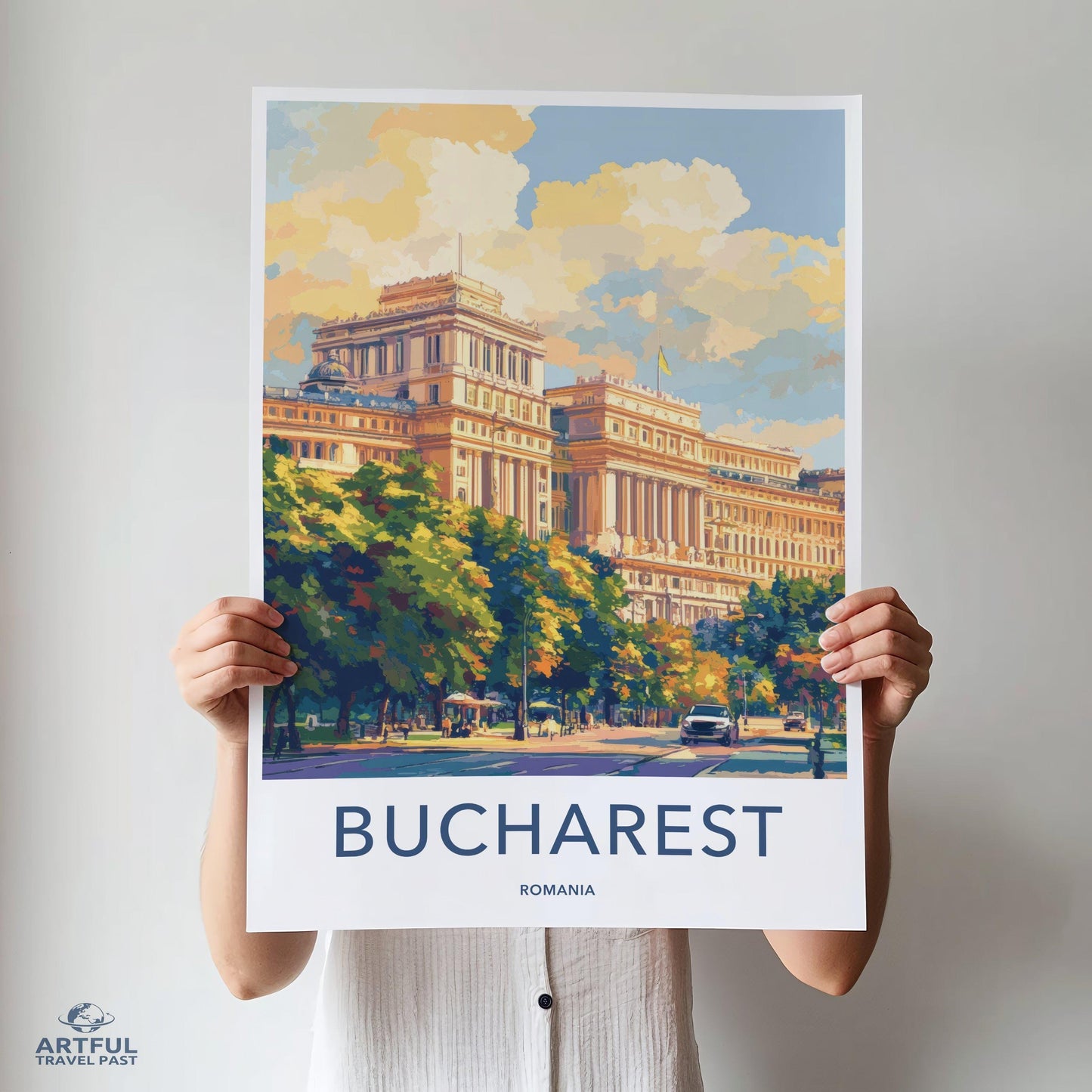 Bucharest Poster | Romania Wall Art | Europe Decor