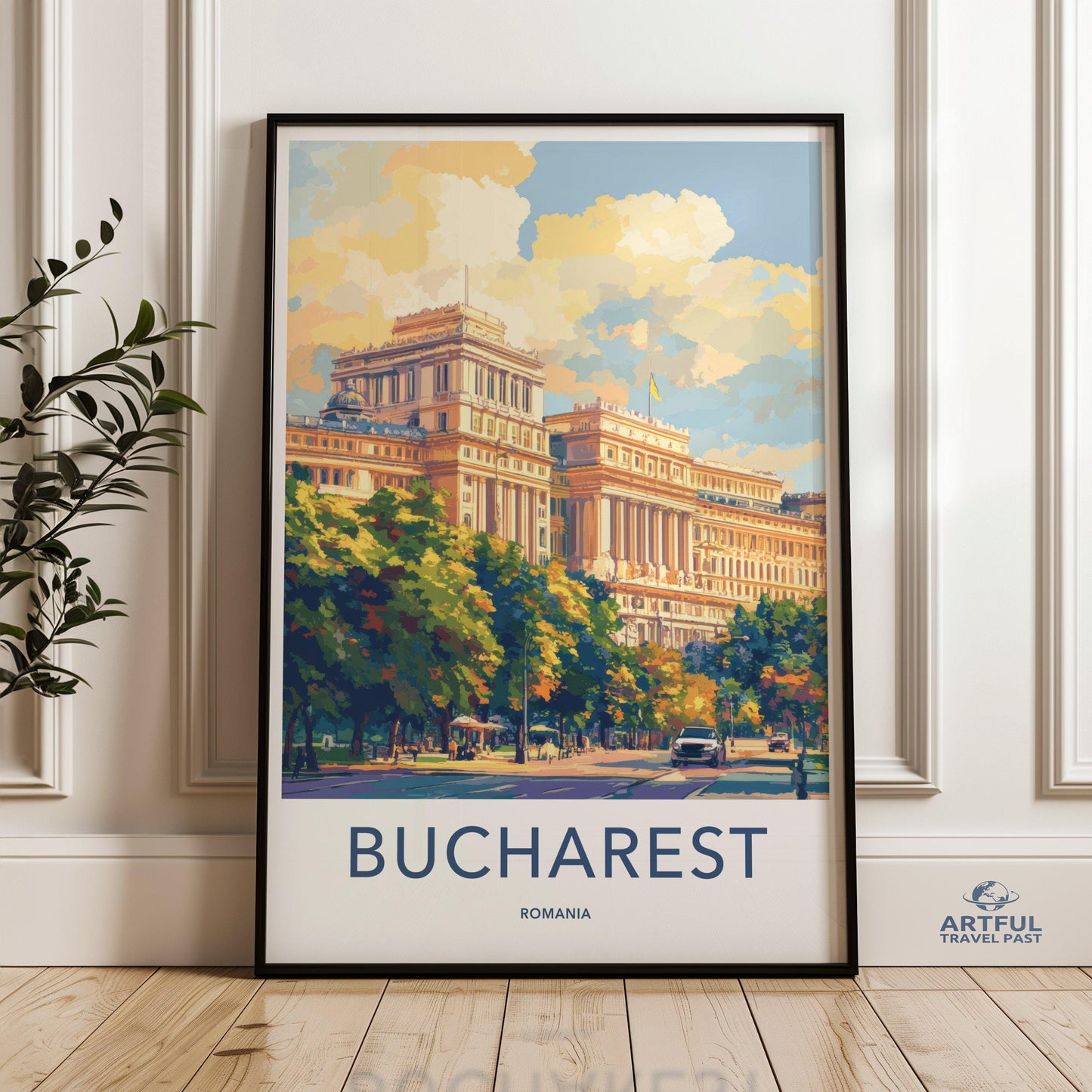 Bucharest Poster | Romania Wall Art | Europe Decor