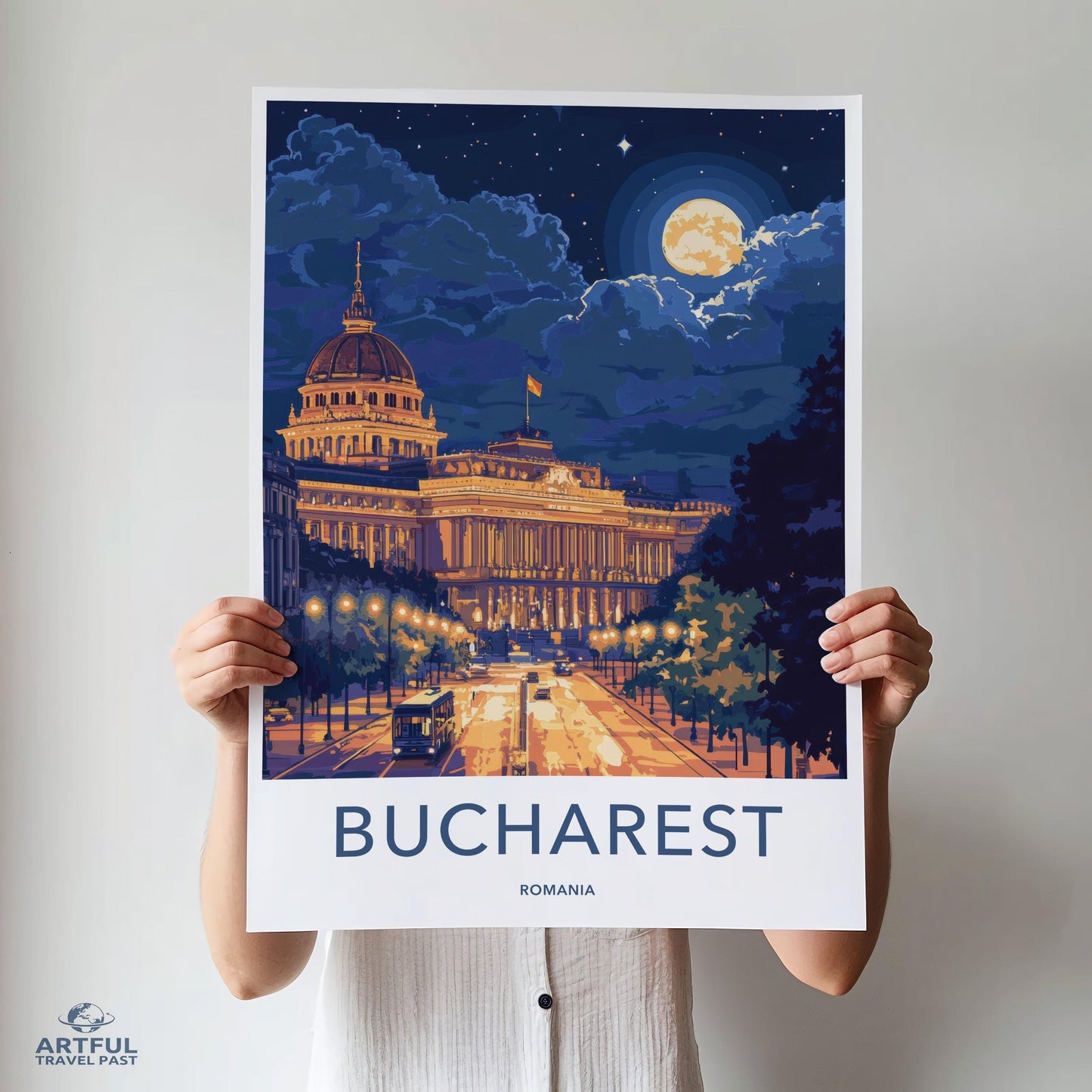 Bucharest Romania Poster - Wall Art