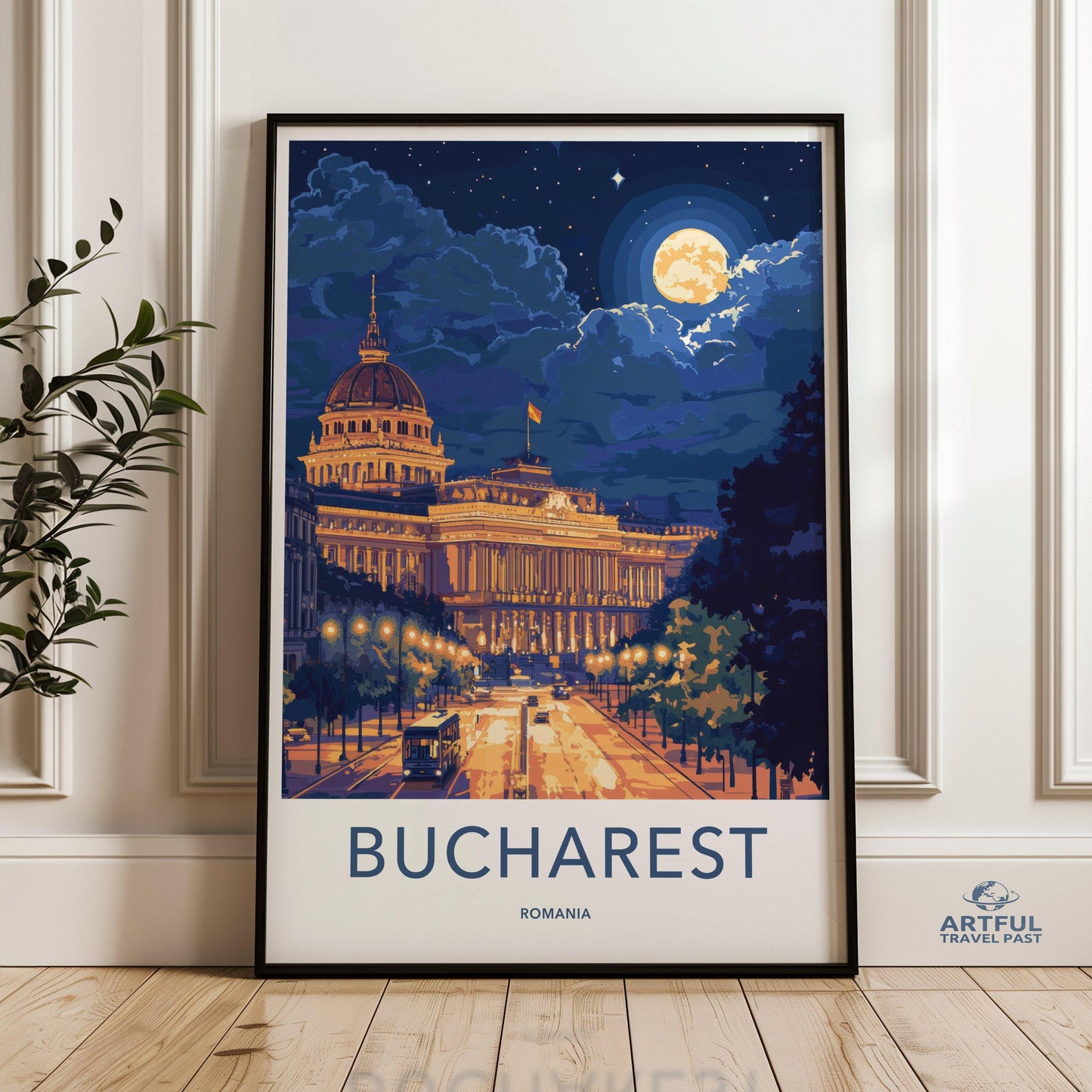 Bucharest Romania Poster - Wall Art