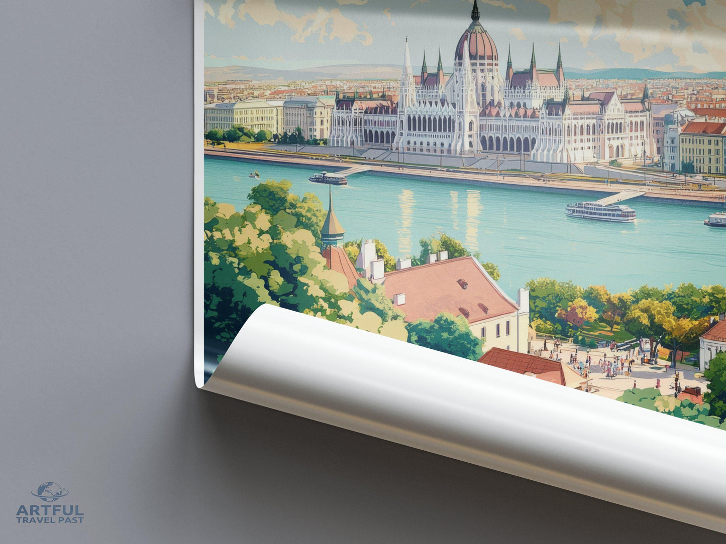 Budapest Poster | Hungary Wall Art | Eastern Europe Decor