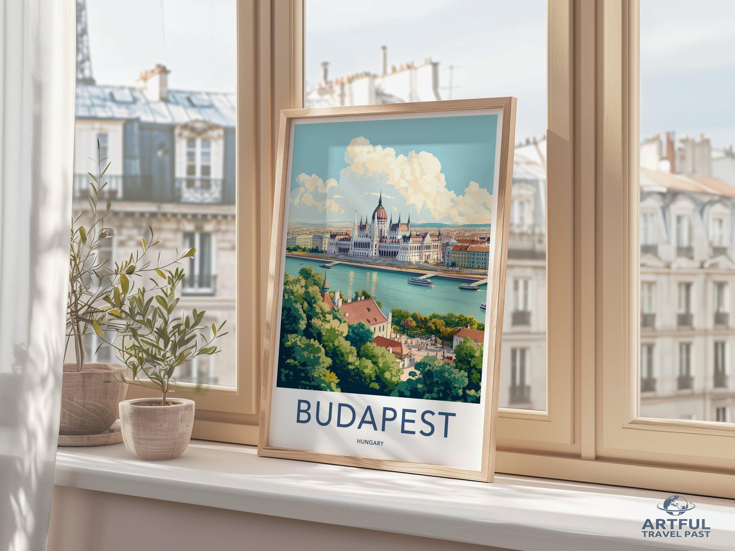 Budapest Poster | Hungary Wall Art | Eastern Europe Decor