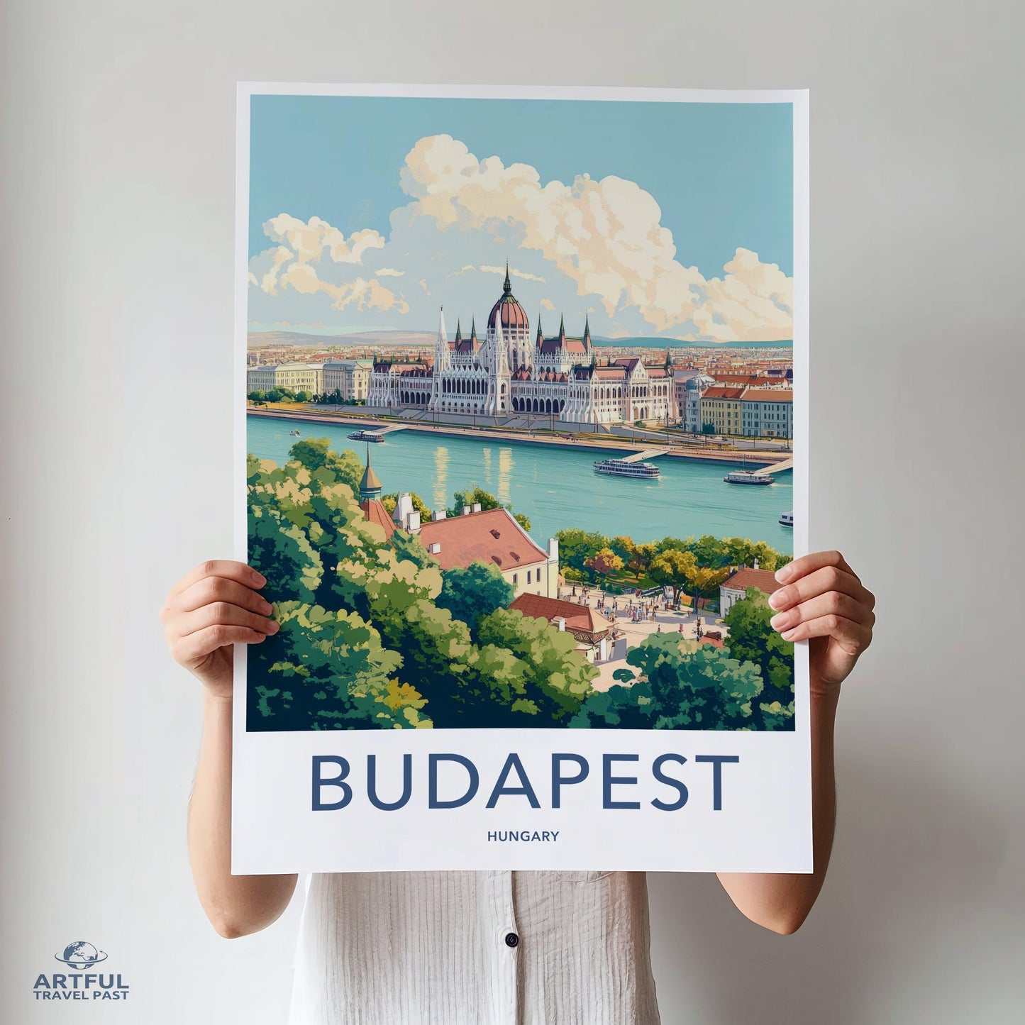 Budapest Poster | Hungary Wall Art | Eastern Europe Decor