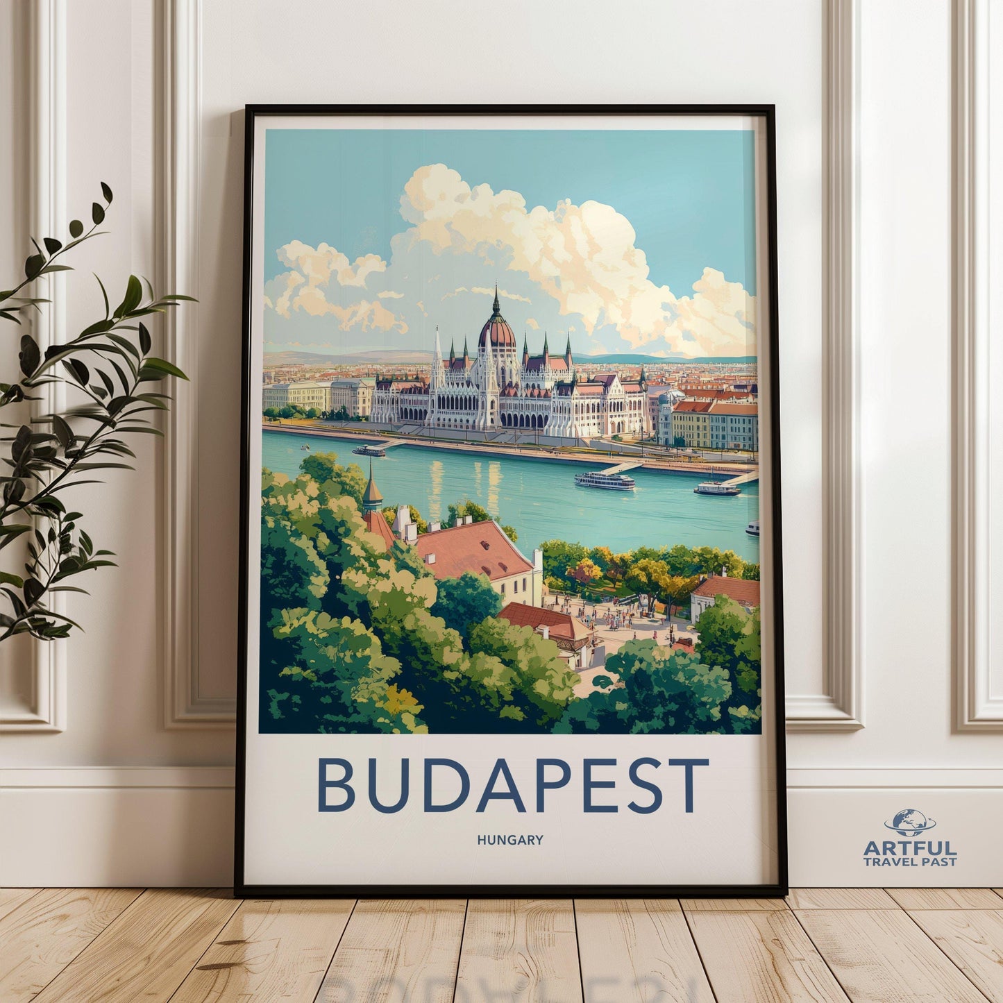 Budapest Poster | Hungary Wall Art | Eastern Europe Decor