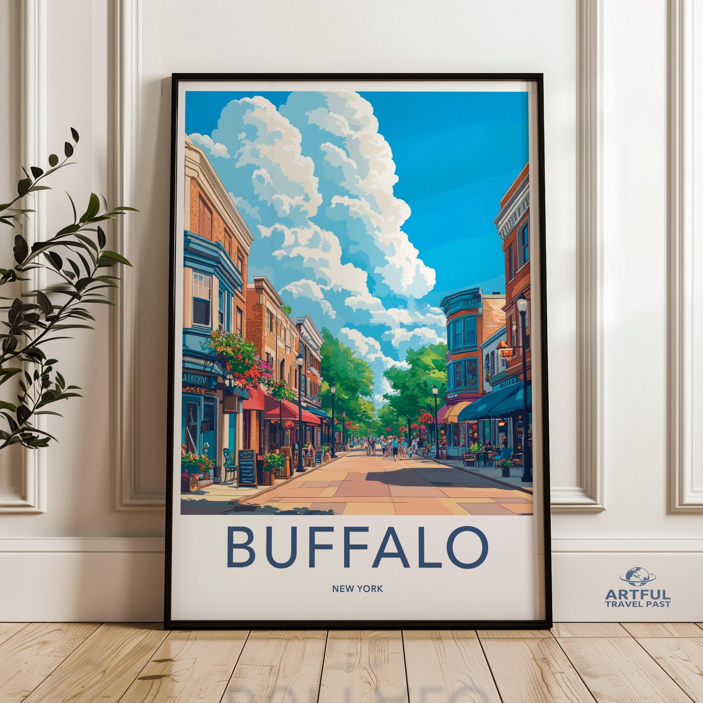 Buffalo Poster | New York Wall Art | America Decor
