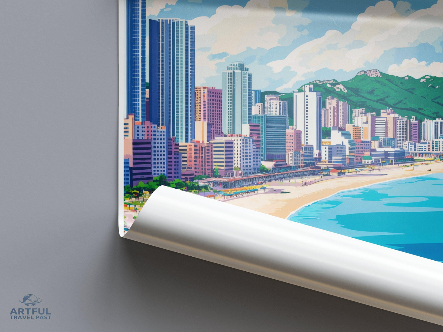 Busan Poster | South Korea Wall Art | Asia Decor