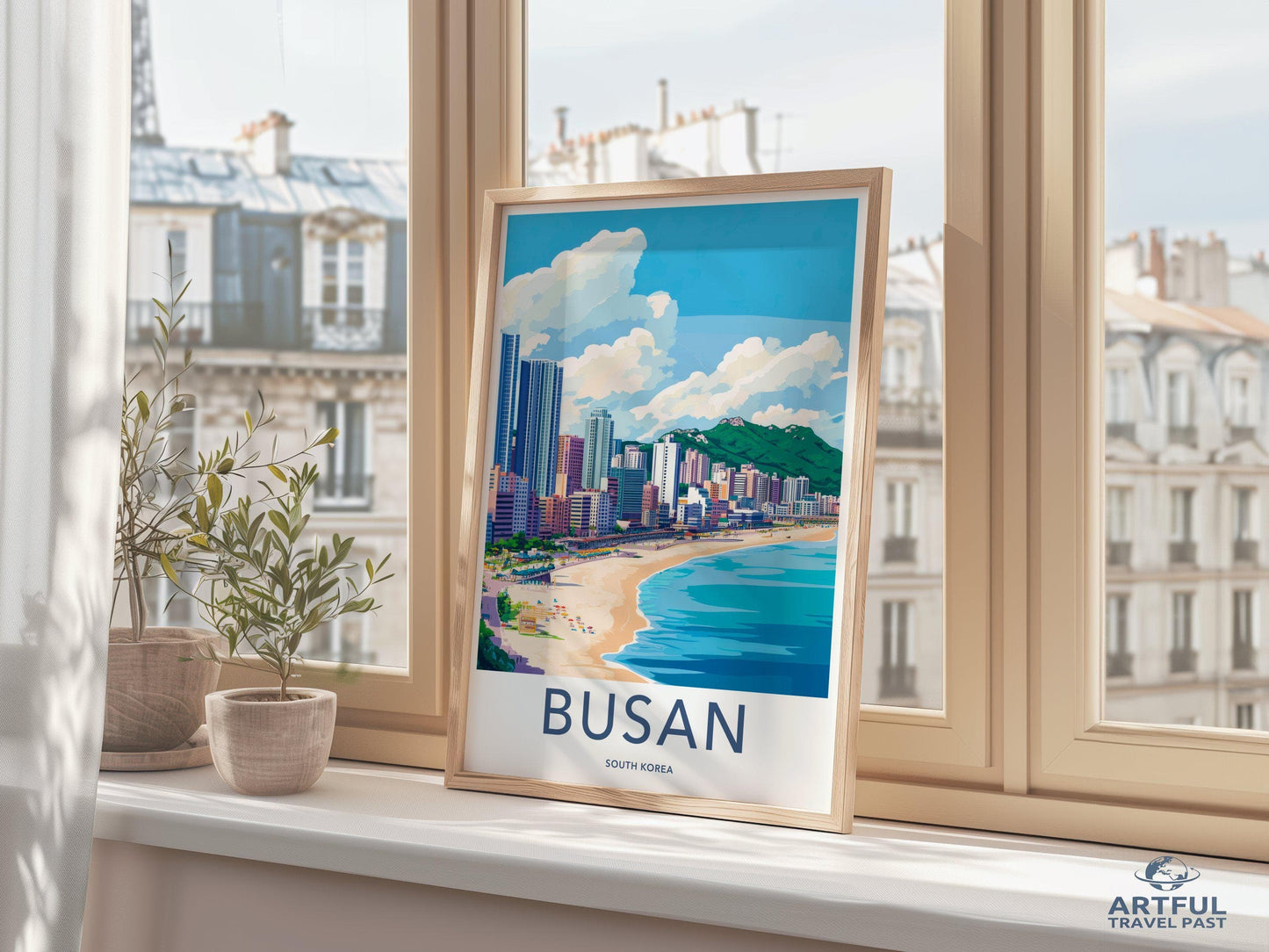 Busan Poster | South Korea Wall Art | Asia Decor