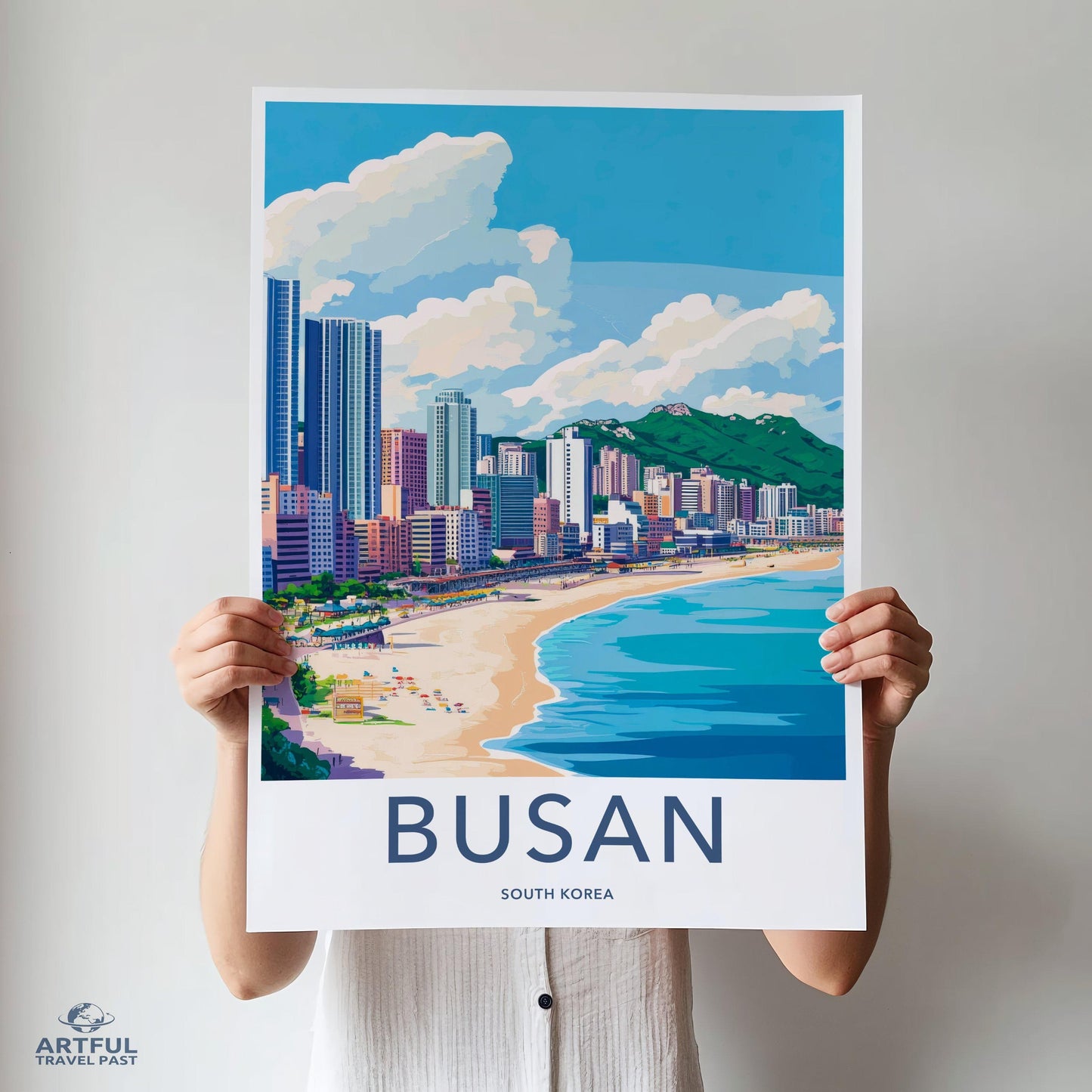 Busan Poster | South Korea Wall Art | Asia Decor