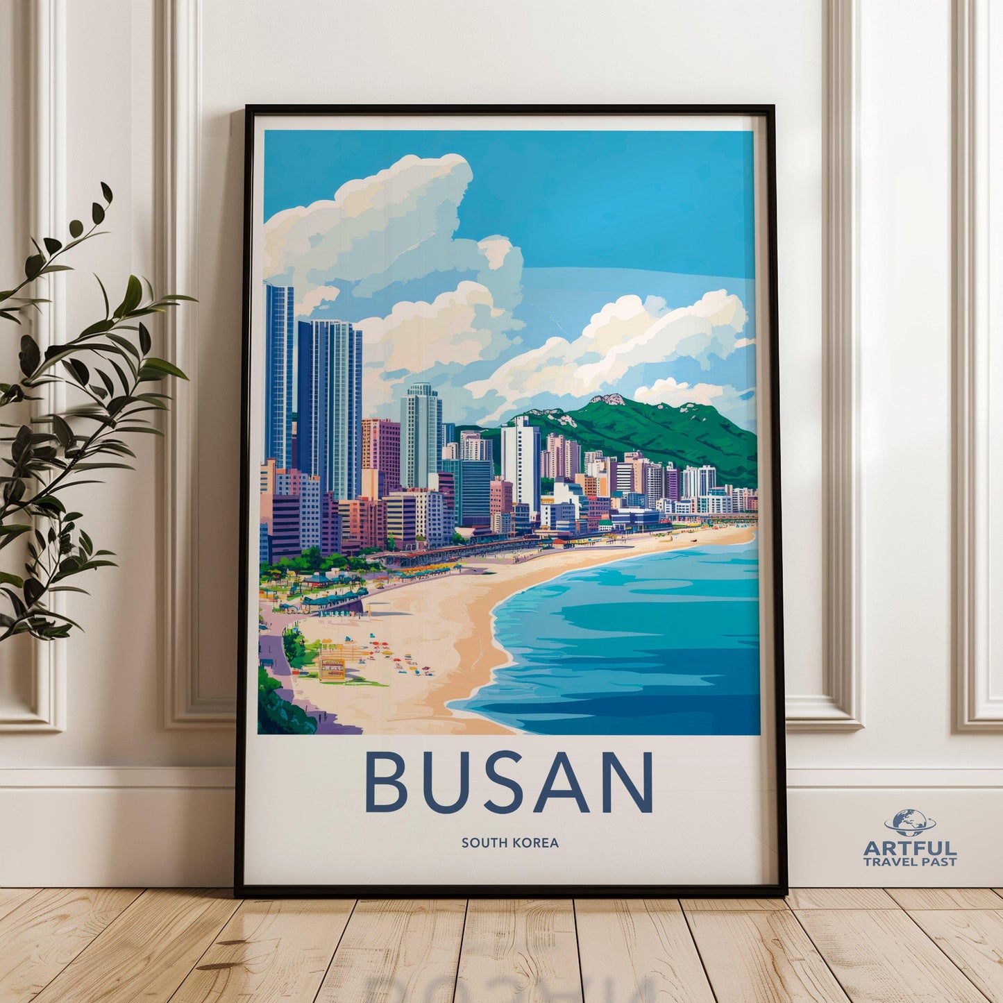 Busan Poster | South Korea Wall Art | Asia Decor