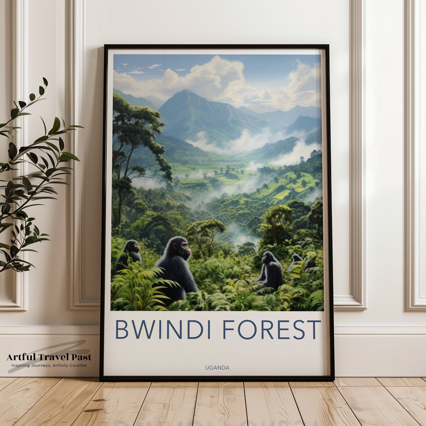 Bwindi Forest Poster - Uganda Wall Art